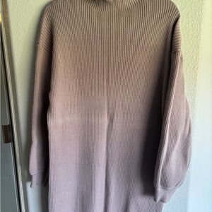 Cozy Ribbed Knit Sweater - Taupe